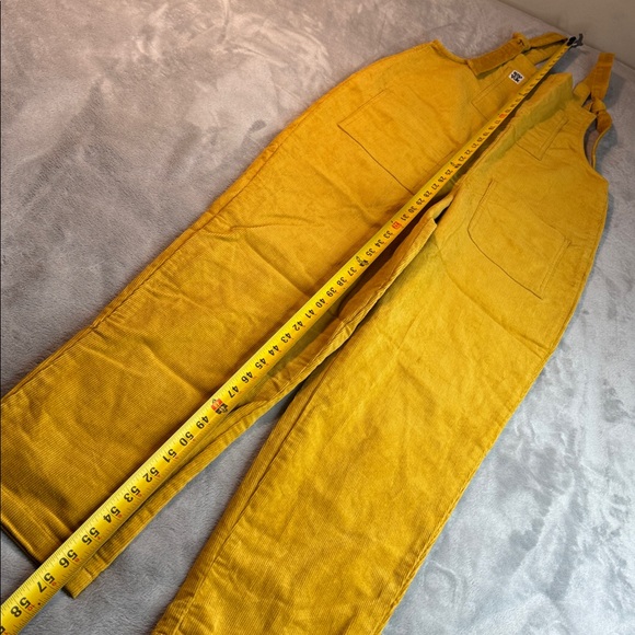 NWOT Lucy & Yak Original Dungaree Organic Cotton Mustard Size UK8 US4 Unisex - Picture 15 of 16